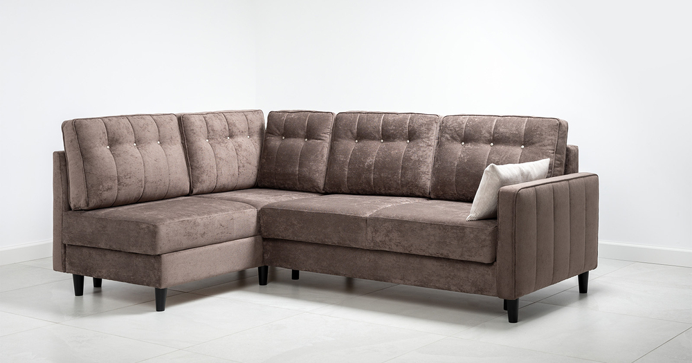 Арно Диван - кровать угловой (Арт. ТД 564 Лаки 06 (коричневый перламутр))