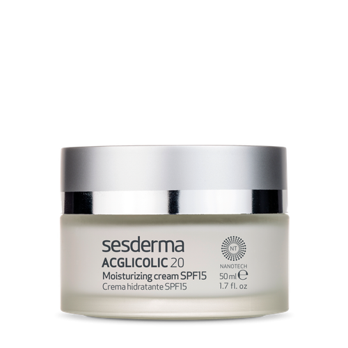 Sesderma ACGLICOLIC 20 Moisturizing cream SPF 15 | Крем увлажняющий с гликолевой кислотой СЗФ 15, 50 мл