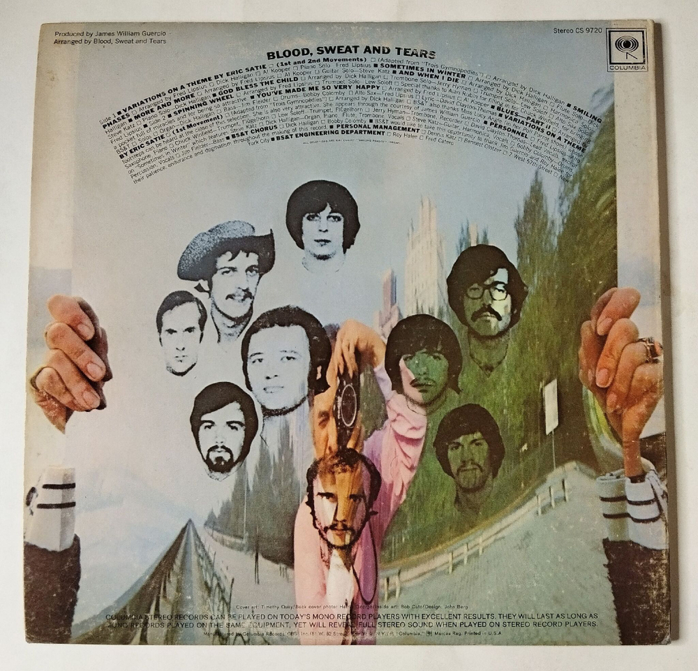 Винтажная виниловая пластинка LP Blood, Sweat And Tears Blood, Sweat And Tears (USA 1973)