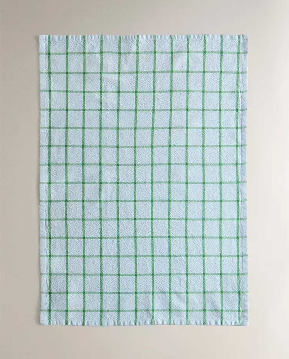 ZARA HOME КУХОННЫЕ ПОЛОТЕНЦА ИЗ ХЛОПКА В КЛЕТКУ (НАБОР ИЗ 2 ШТ.), СИНИЙ
