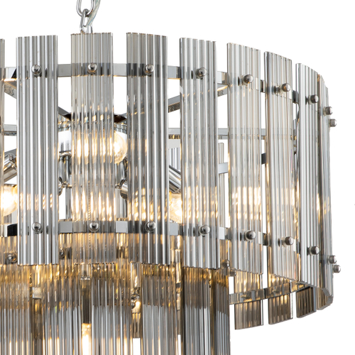 Люстра Ruby 7 chrome/smoky