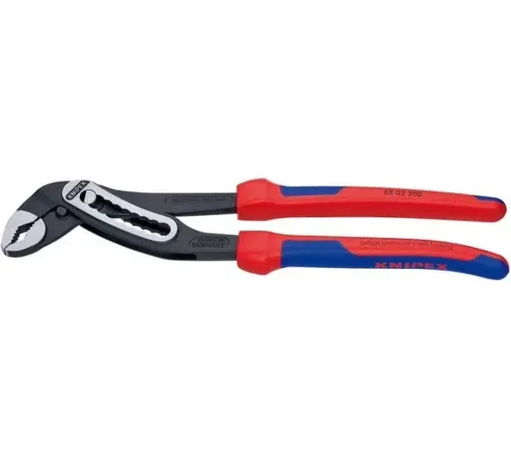 KNIPEX ALLIGATOR клещи переставные, 70 мм (2 3/4"), под ключ 60 мм, 300 мм, серые, 2К ручки, шт
