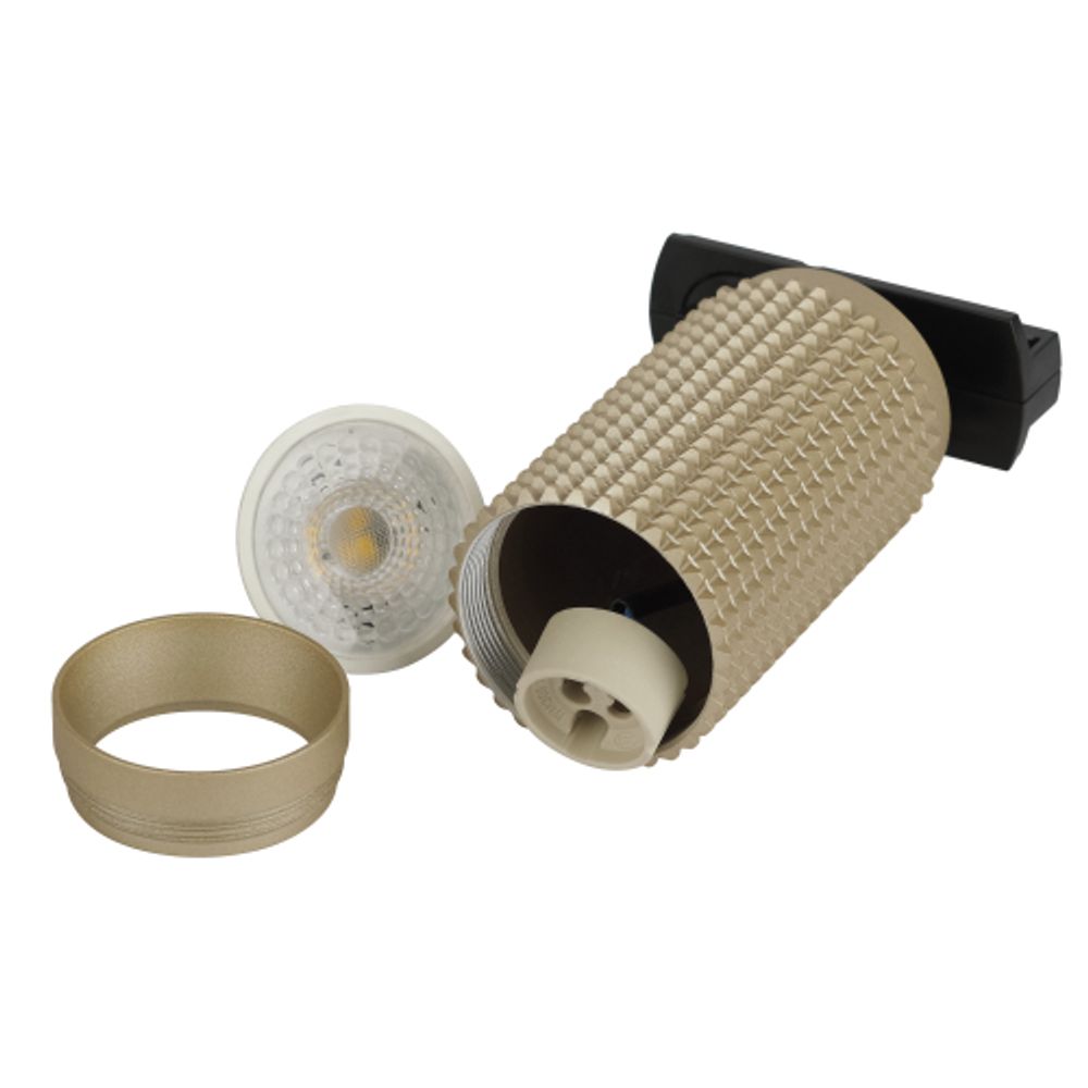 Трековый светильник однофазный ЭРА TR40-GU10 MG под лампу MR16 матовое золото