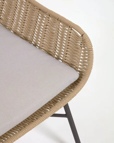 Плетеное кресло Abeli бежевоe