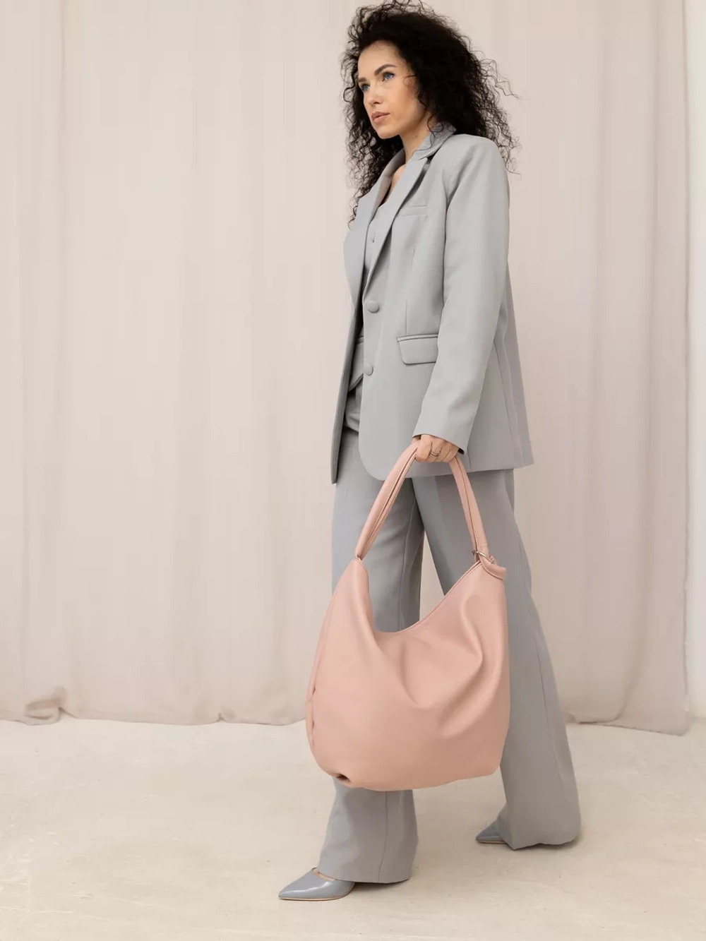 Сумка через плечо большая шоппер мешок