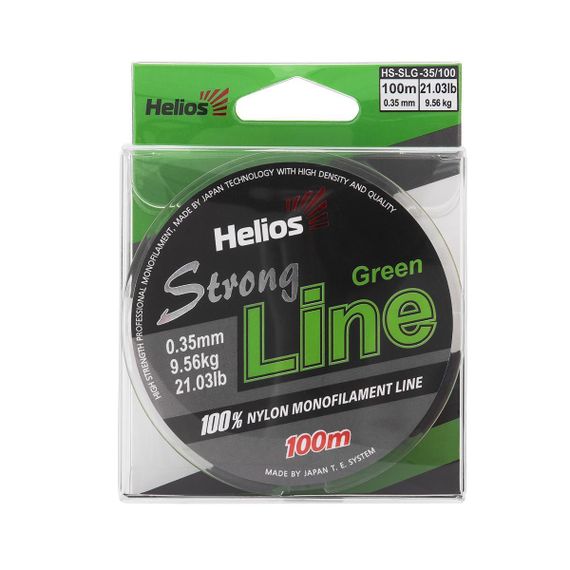 Леска Helios Strong Line Nylon Dark Green 0,35mm/100 (HS-SLG-35/100)
