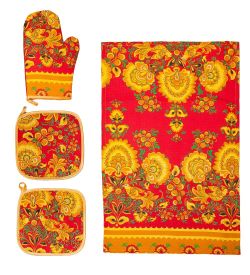 ТК-202 Набор 4 пр. «Рукавица, прихватки, полотенце»