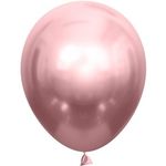 Шар (12"/30 см) Розовое Золото, хром 50 шт.