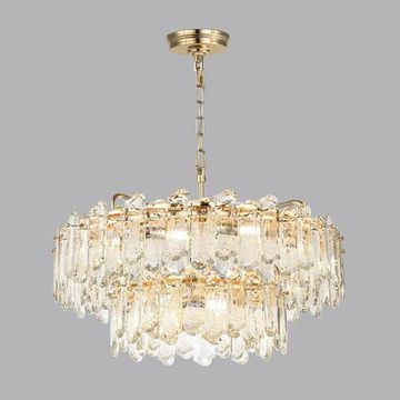 5069/22 HALL (В 2-Х КОРОБКАХ) ODL24 621 золото/прозрачный/металл/хрусталь Люстра E14 22*40W BULLON