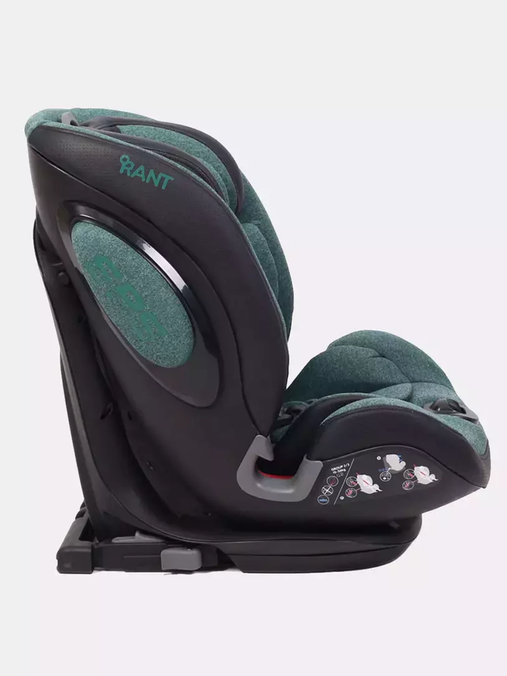Автокресло BH012319i "iQ" isofix Genius Line группа 1-2-3  (9-36 кг) Malachite