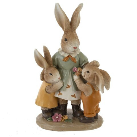 GAEM Фигурка декоративная "Зайцы", L11 W6,5 H16,5 см