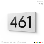 Номер на дверь 461, табличка на дверь для офиса, квартиры, кабинета, аудитории, склада, белая 120х70 мм, Айдентика Технолоджи