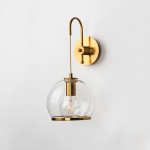 729611 Бра SFERICO 1х40W E27 ЛАТУНЬ/ПРОЗРАЧНЫЙ