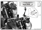 Крепежный элемент ветрового стекла KAPPA для SUZUKI GSR600 06-11г.