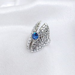 "Тубан" кольцо в серебряном покрытии из коллекции "Дизайн" от Jenavi
