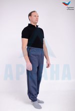 Брюки ортопедические "Эконом" с молниями по бокам. Размер (56-58).