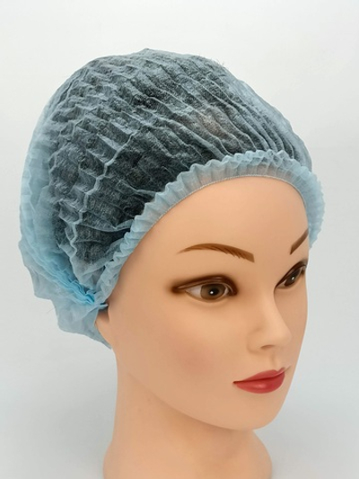 Шапочки "Шарлотта" одноразовые , голубые 100шт