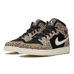 Кроссовки Air Jordan 1 Mid SE GS Leopard