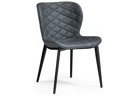 Стул на металлокаркасе Woodville Катабучи ткань kiprus 12, черный глянец