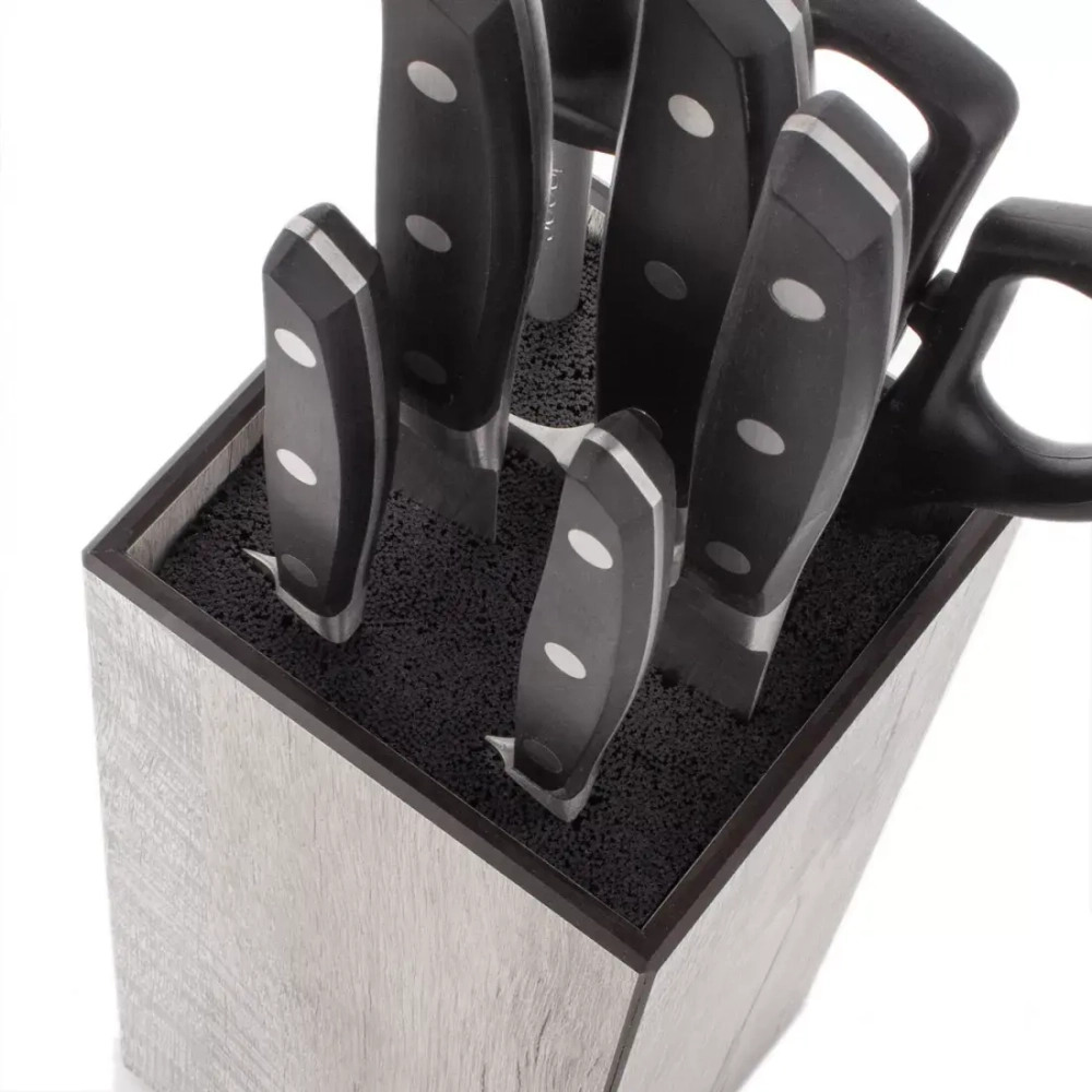 Подставка для кухонных ножей универсальная 11x11x24см ComposeEat дуб светлый