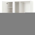 Распашной шкаф PAX VIKANES IKEA (белый)  220*50*220