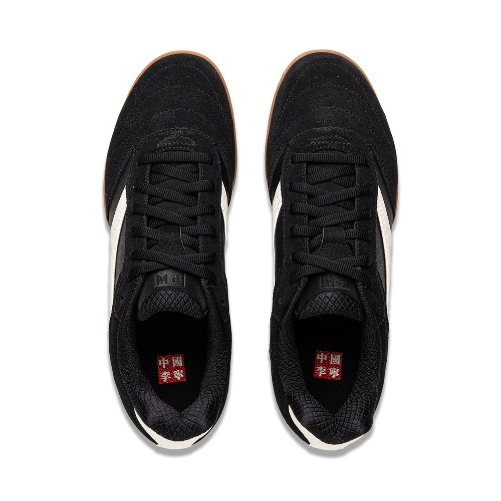 Li Ning Slip Resistant, Abrasion Resistant, Lightweight Low top Table Tennis Shoes Unisex Standard Black Ecru