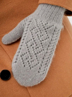 Варежки В036-03 серый