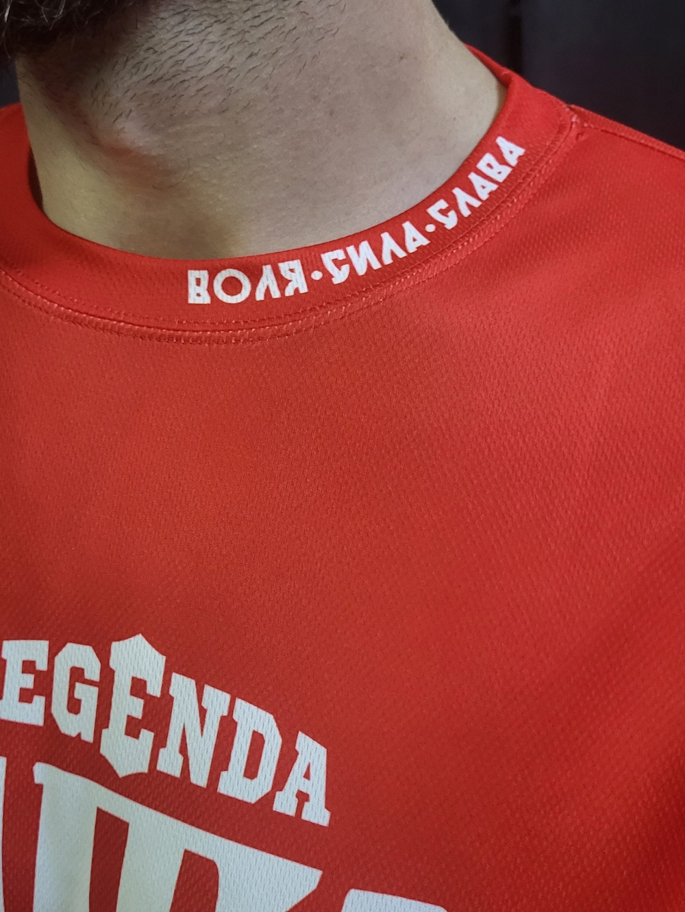 Футболка тренировочная Legenda Рать с коротким рукавом, красная