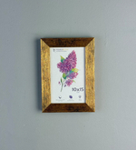 Фоторамка пластиковая 10х15 см, коричневая, фактура дерево, арт. 1015.628060