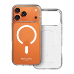 Прозрачный чехол MagSafe Native Union (Re)Clear Case для iPhone 17 Pro Max Глянцевый гибридный чехол из переработанного пластика, повышенным уровнем защиты при падении и вырезом для Контроллера камеры. Производителем заявлена устойчивость к пожелтению