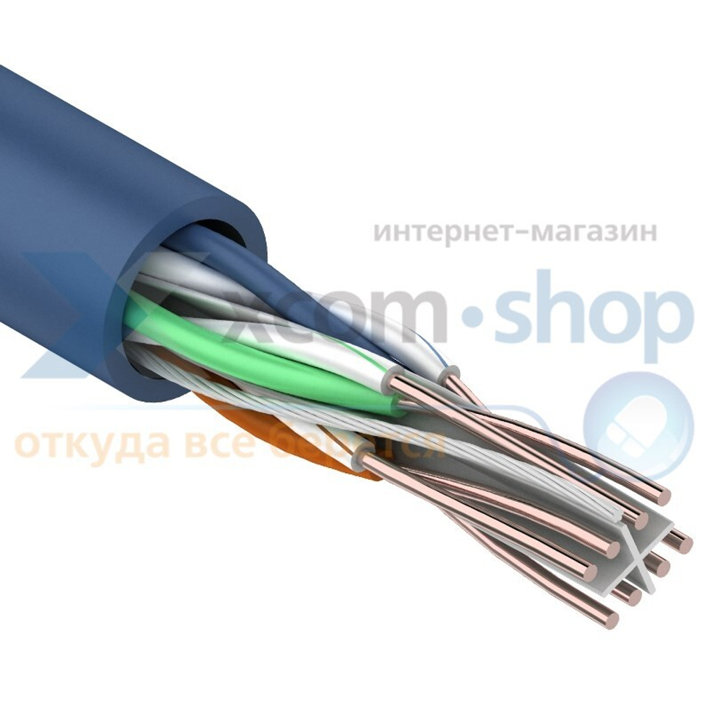 Кабель витая пара U/UTP 6 кат. 4 пары Rexant 01-0047