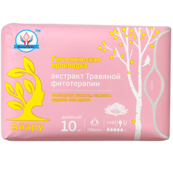 Прокладки Аккайын Экстракт травяной фитоткрапи ночные 10 шт
