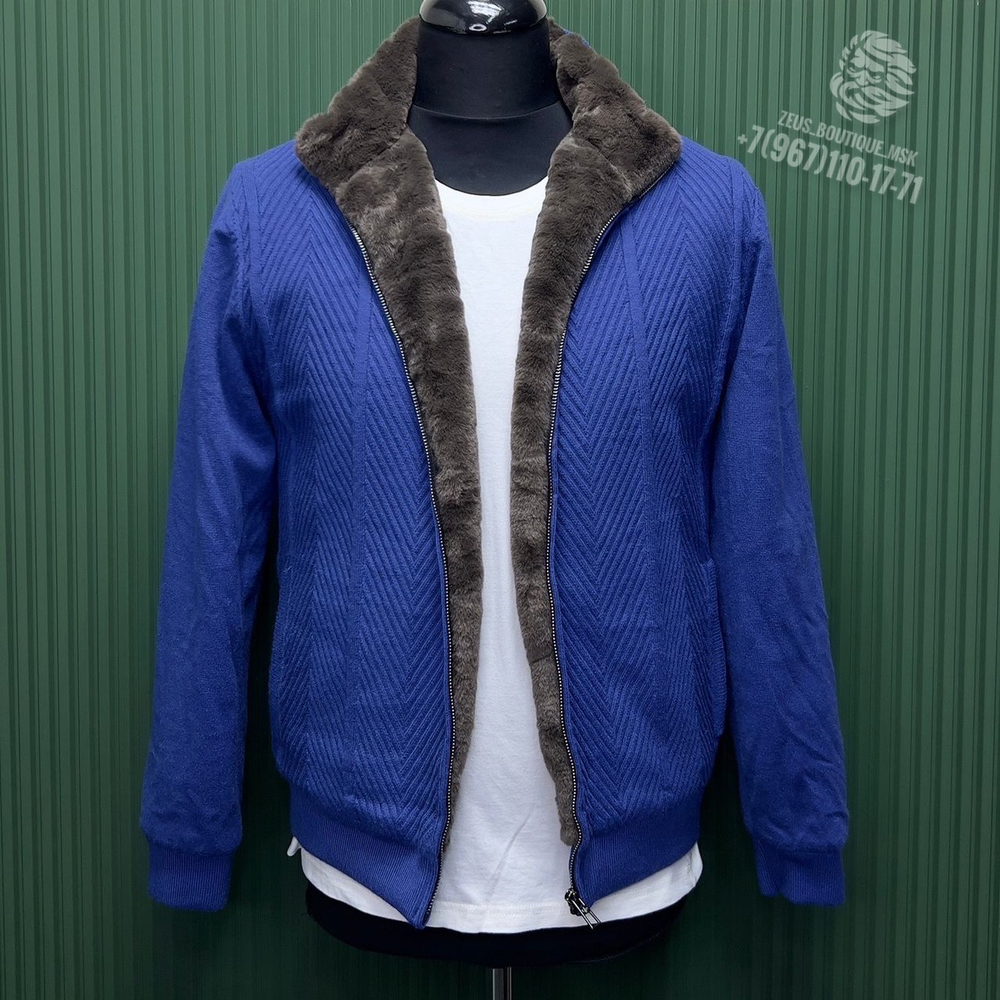 Кардиган с мехом Loro Piana
