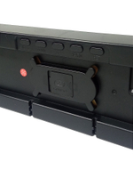 Часы-будильник VST-913Y C`/календарь,USB питание, черный корпус.