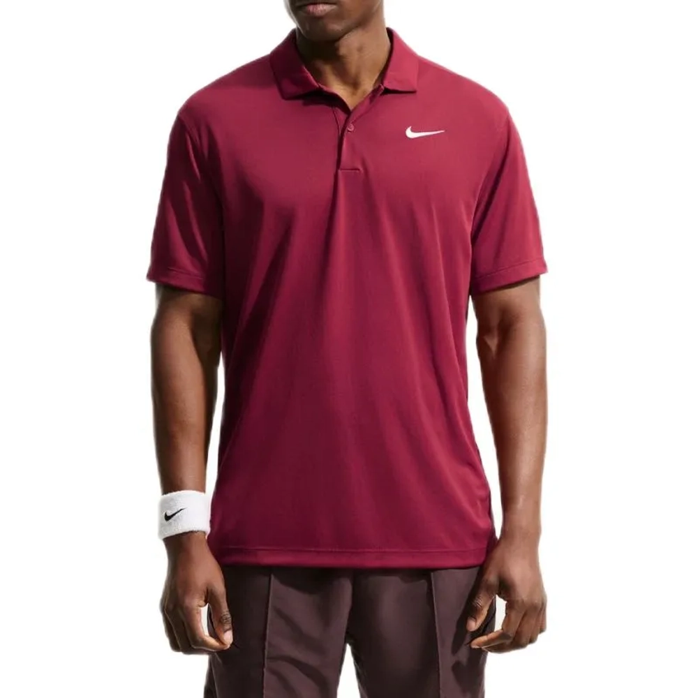 Мужское теннисное поло Nike Court Dri-Fit Solid - team red/white