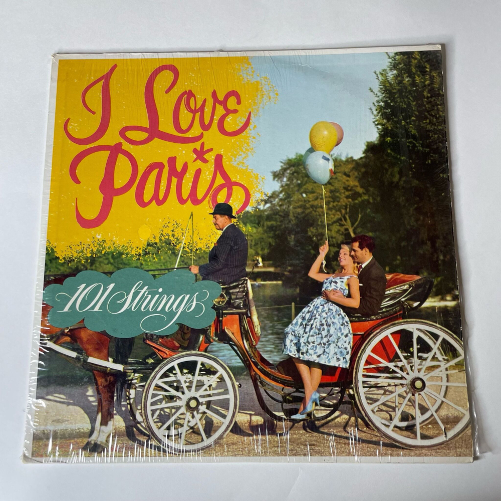 Винтажная виниловая пластинка LP 101 Strings I Love Paris (USA 1960)