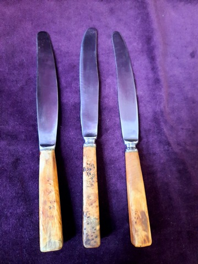 Ножи в ассортименте, сталь, кап березы