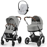 Коляска Cybex Balios S Lux SLV complete Cloud G Fog Grey Base G 4 в 1 Stone Grey с дождевиками