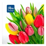 Салфетки бумажные 33*33 Pero Prestige Весенние цветы, 3сл 20шт