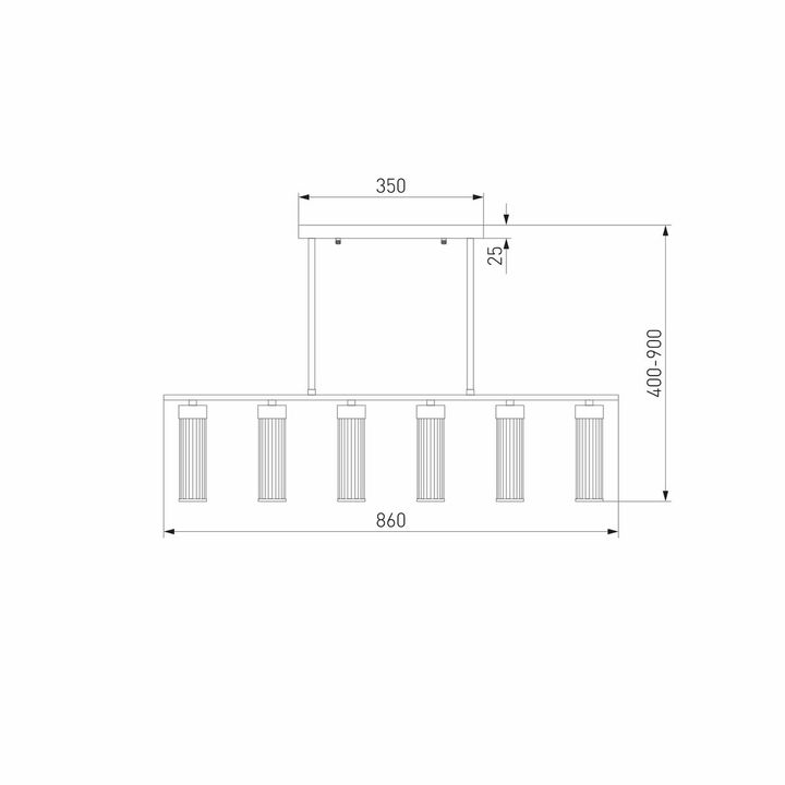 Подвесная люстра Eurosvet Oriens 60166