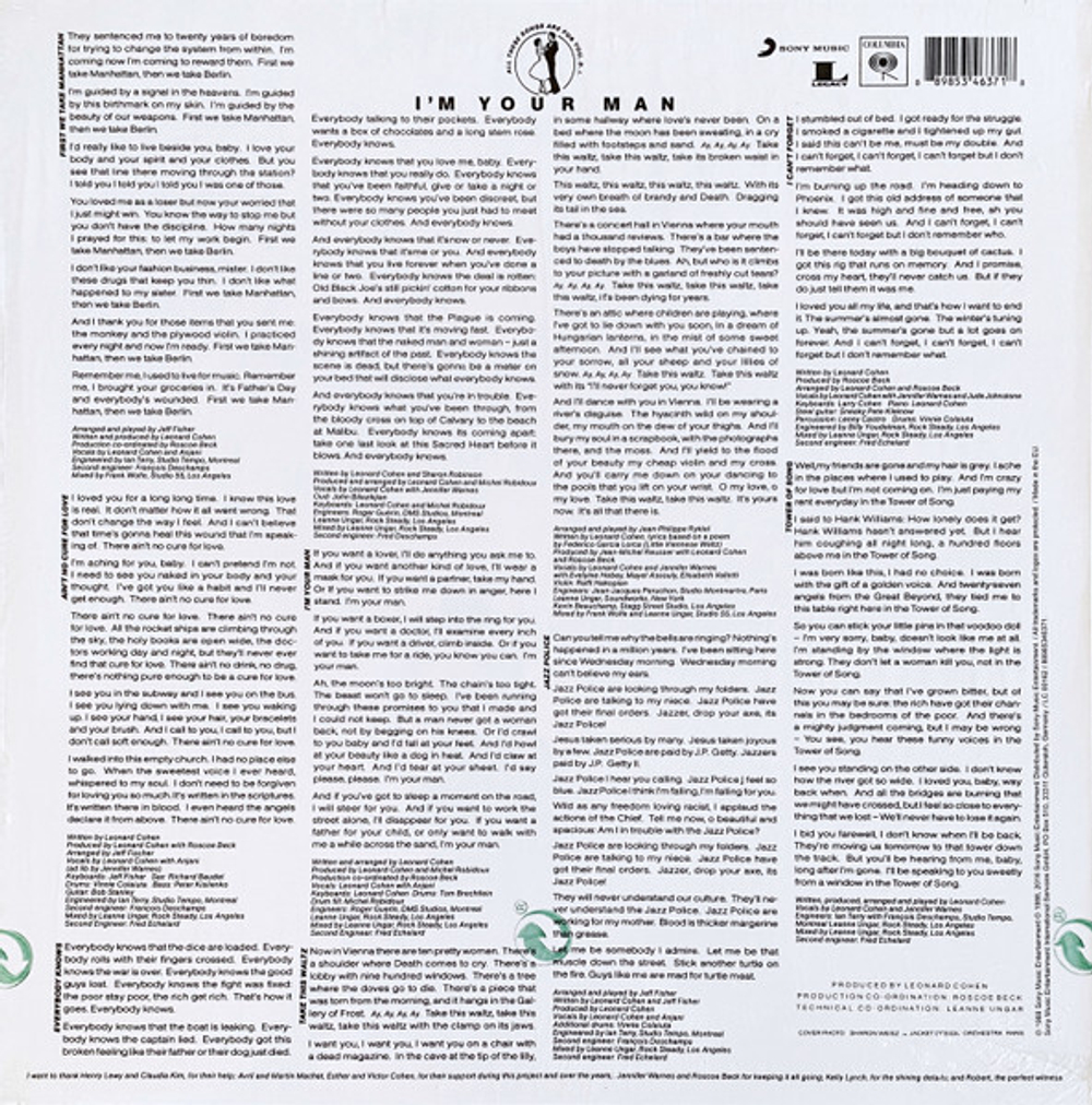 Leonard Cohen / I'm Your Man (LP)