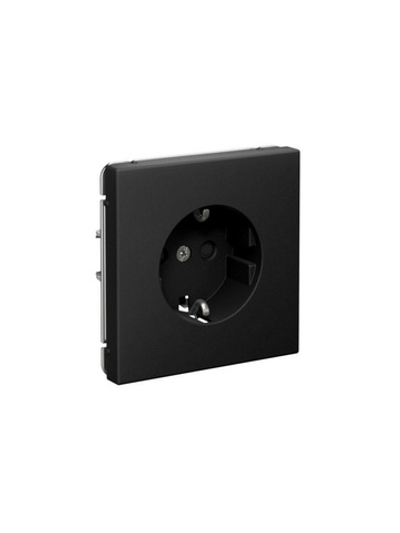 Розетка ArtGallery 16А с заземл. со шторками быстрозажим. клем. механизм карбон SE GAL001045S