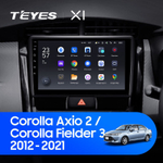 Teyes X1 9" для Toyota Corolla, Axio, Fielder 2012-2021