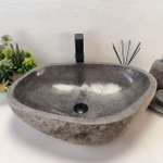 Раковина из речного камня RS63502 (60*45*15) 0124
