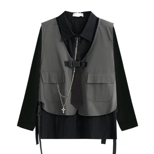 Рубашка с жилетом