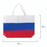 Сумка "Флаг России" триколор 40х29 см нетканое полотно BRAUBERG 6055 (10 штук в упаковке)