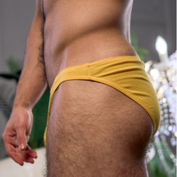 Мужские трусы слипы желтые DonDon 202-01_15