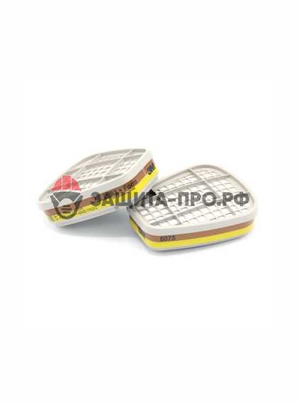 Противогазовый фильтр 3M 6075 A1+Form, многоразовый, 1 шт