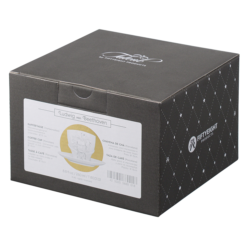 Чайная пара talent, ludwig van beethoven, 260 мл, белая