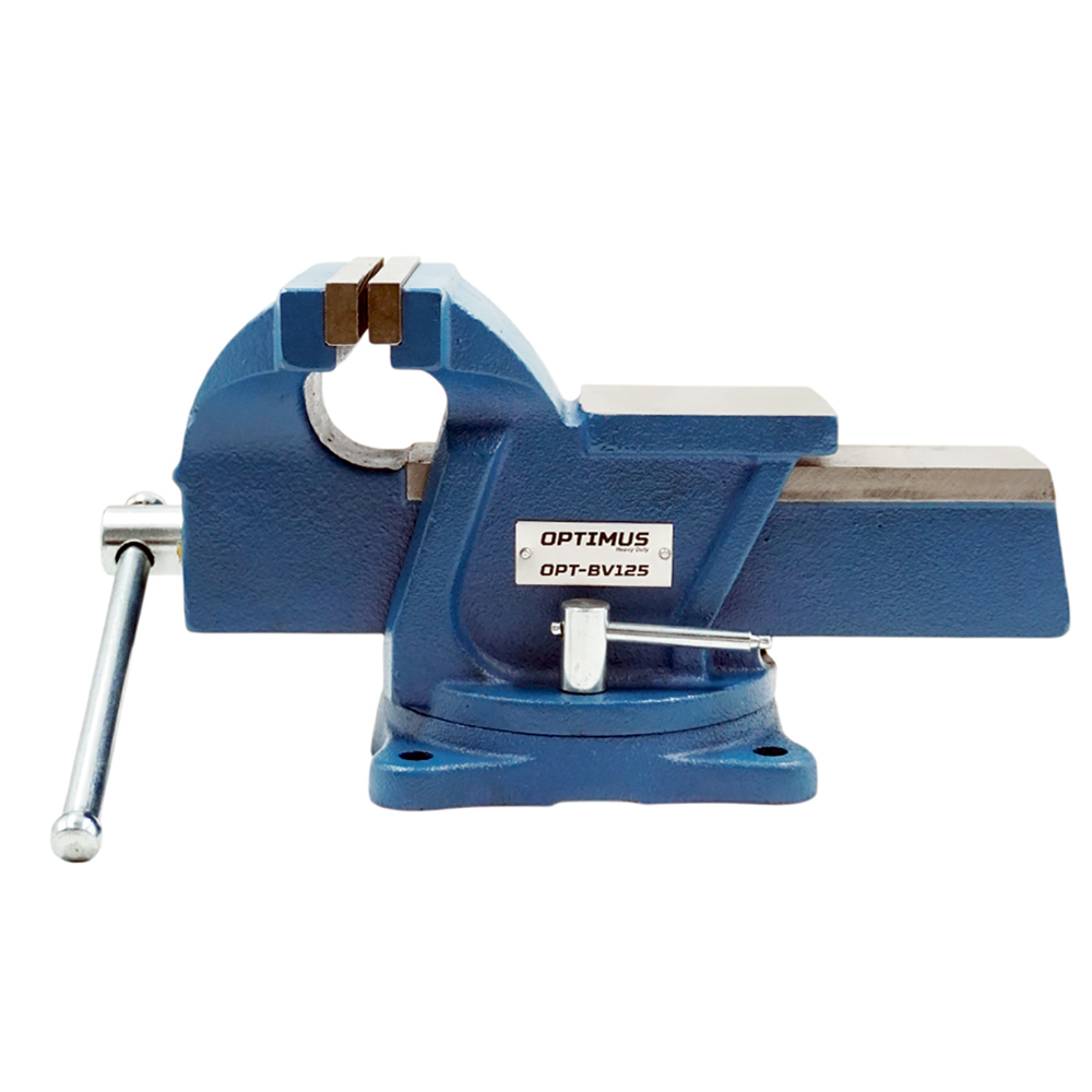 OPT-BV125 Профессиональные слесарные тиски поворотные с наковальней 125 мм